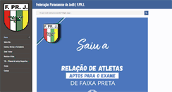 Desktop Screenshot of paranajudo.org.br